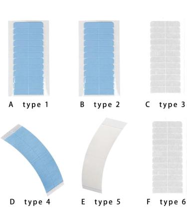 dijiusidy 12 Pieces Tabs Tape in Hair Extensions Pre-cut Home Supplies DIY Crafts Beauty Tools Double-sided Sticker Styling tab white1*4cm*12P - Buy Online on GoSupps.com