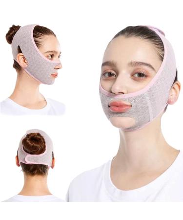 Reusable V Line lifting Mask Facial Slimming Strap. Double Chin Reducer, Chin Up Mask Face Lifting Belt, V Shaped Slimming Face Mask, Beauty Face Sculpting Sleep Mask (1PC)
