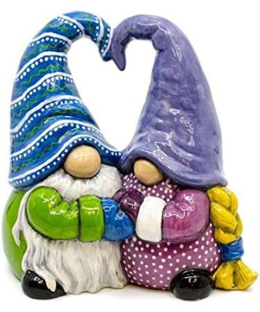 New Hampshire Craftworks Gordon and Gladys The Hugging Gnomes - DIY Ceramic Keepsake Kit - Buy Online on GoSupps.com