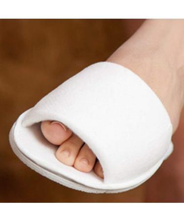10 Pairs of Disposable White Slippers - Open Tip Waterproof Soft - Ideal for Hotels Spas & Wellness Centers - Buy Online on GoSupps.com