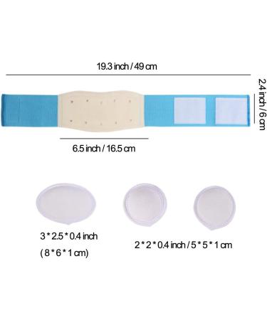 Buy Umbilical Hernia Belt for Babies & Children - Adjustable Navel Support Truss - Medical Infant Belly Band in Blue - Buy Online on GoSupps.com