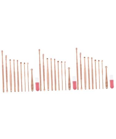 GLEAVI 3 Sets Earwax Remover Earring Kit Ear Cleaner Ear Picking Spoon Ear Picks for Home Ear Wax Removers Kid Earbuds Ear Cleaning Tools Kids Plastic Stainless Steel Cleaning Supplies