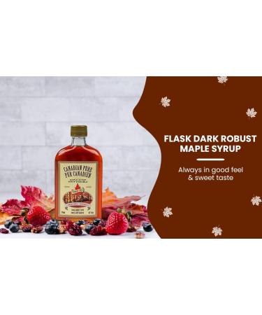 TURKEY HILL SUGARBUSH 100% Pure Canadian Premium Grade A Maple Syrup Glass Bottle Flask Dark Robust 375mL 375 ml. - Buy Online on GoSupps.com
