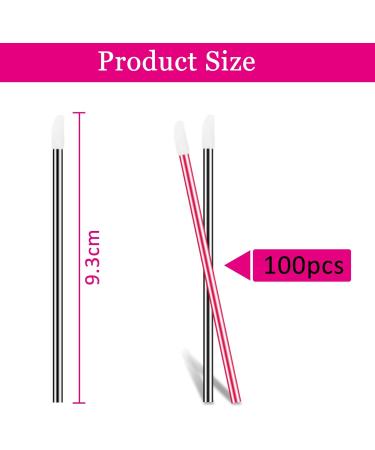 100 PCS Disposable Lip Brushes Wands Lipstick Applicators Lipstick Concealer Brushes for Lips Eyes and Makeup Application - Buy Online on GoSupps.com