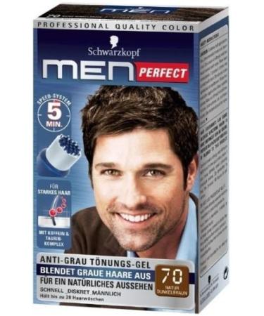 HAIR PRODUCT Schwarzkopf Men Perfect - For Men - Gentle Hair Color Gel - Dark Brown 70 Hair Product by HAIR PRODUCT