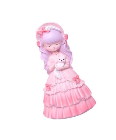 1pc Resin Ornaments Resin Decor Desktop Decoration Home Decor Resin Crafts Household Decor Pink Decor Creative Statue Adorn Bedroom Adorn Delicate Decorate Handcrafted