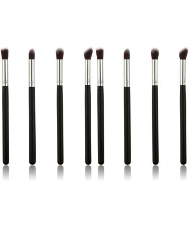 Healeved 8 Pcs Eye Make-up Brush Kit Theive Cosmetics Eye Shadow Brushes Makeup Tool Lip Scrubber Brush Black - Buy Online on GoSupps.com