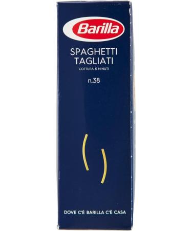  Italian Gourmet E.R. Barilla Spaghetti Tagliati No. 38 100% Italian Durum Wheat Semolina Pasta 500g + Tomato Pulp Italian Gourmet Tomato Pulp 400g Box - Buy Online on GoSupps.com