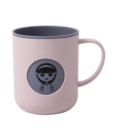 TOPINCN Toothbrush Cup Cartoon Pattern Toothbrush Cup Familiy Use with Handle Practical PP Mouthwash Cup for Bathroom 400ml