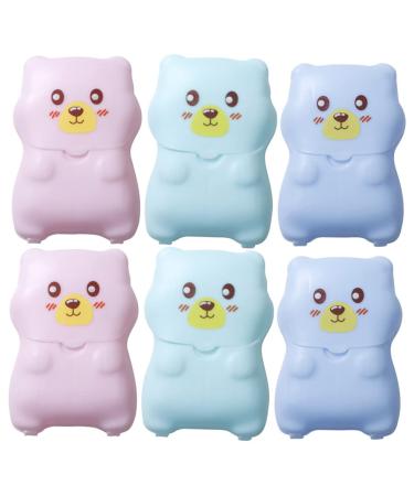 Angoily Small Soap Slice 6 Sets Travel Soap Flakes Confetti Pp Clean Hand-washing Soap Slices