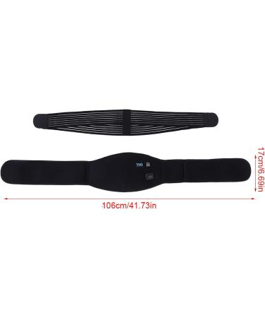 Heat-Fold Waist Support Belt - 72-120 cm with USB Heating | Adjustable & Compression | Black - Ideal for Back Pain Relief - Buy Online on GoSupps.com
