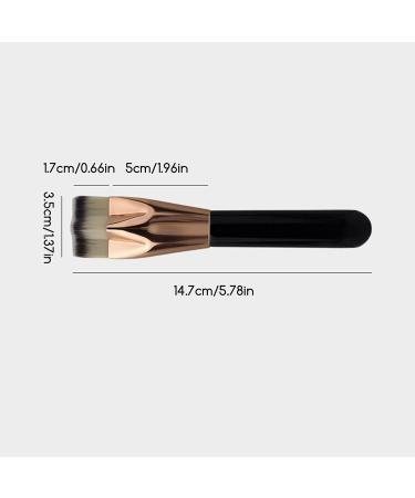 Geteawily Face Foundation Brush - Flat Top Foundation Brush for Makeup | Wooden Handled Beauty Brush Cosmetics Tool for Blending for Theatrical Performance - Buy Online on GoSupps.com
