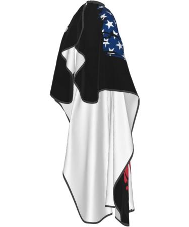USA El Salvador Flag Barber Cape | Professional Waterproof Hair Cutting Apron - 55x66 for Stylists & Home Use - Buy Online on GoSupps.com