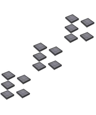 Beavorty 15 Pcs Eye Shadow Blank Magnetic Makeup Powder Travel 10x9cmx3pcs Blackx3pcs