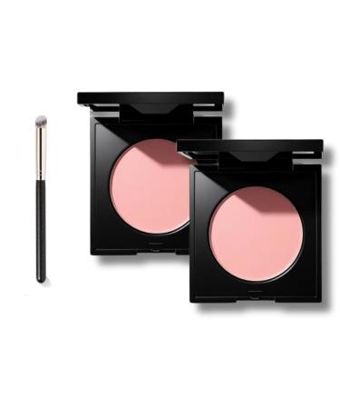 Generisch Under Eye Brightener Eye Concealer with Brush Lightening Eye Powder for Dark Circles Moisturizing & Easy to Blend Perfect for Natural Makeup (2 Pack 2.8G