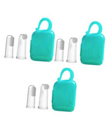Frcolor 3 sets of finger toothbrush set portable toothbrush oral care toothbrush for toddlers toothbrush baby toothbrush fingers toothbrush finger toothbrush cleaner clean