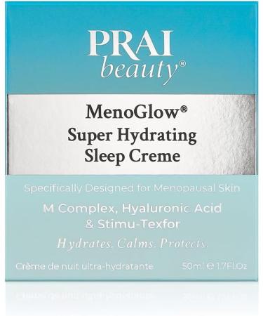 PRAI BEAUTY MenoGlow Super Hydrating Night Cream Overnight Face Moisturisers for Perimenopause Menopause Anti Aging Face Cream for Night | 50ml - Buy Online on GoSupps.com