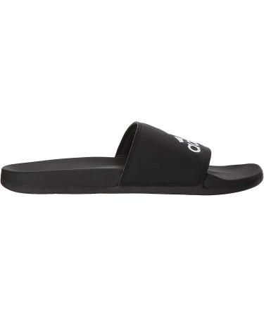 adidas Men's Adilette Comfort Slides Sandal 10 - Black/White - Buy Online on GoSupps.com