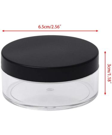 JAGETRADE 50g Plastic Empty Loose Powder Tin with Sieve - Perfect Cosmetic Jar for Makeup Storage | Buy Internationally - Buy Online on GoSupps.com
