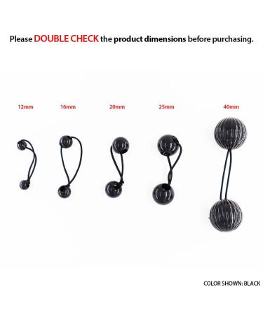 16 Pcs Colorful Clear Two Tone Ball Elastic Hair Ties for Kids, Girls & Women - Brown Ponytail Holders Accessories - Buy Online on GoSupps.com