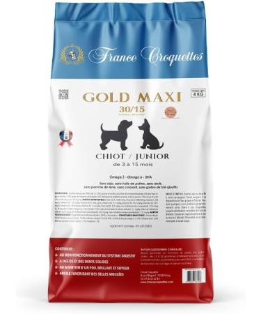 France Gold Junior Puppy Croquettes 30/15 Mini (1.5kg) - Buy Online on GoSupps.com