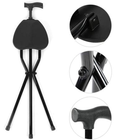 Crutches Thick Aluminum Alloy Old Man Walking Stick Four Feet Non-Slip Cane Retractable Light Non-Slip Walking Stick with Hospital Family - Buy Online on GoSupps.com