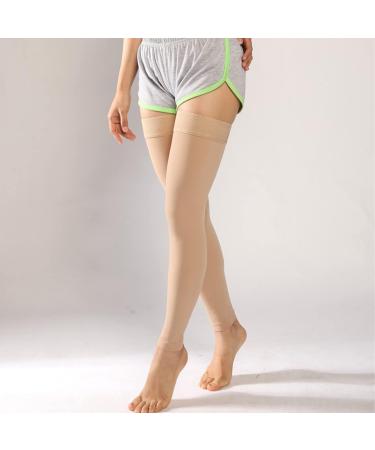 Compression Socks 30-40 mmHg | Easy On Varicose Vein Relief & Recovery | Ideal for Travel & Cycling - Available in Flesh & Black - Buy Online on GoSupps.com