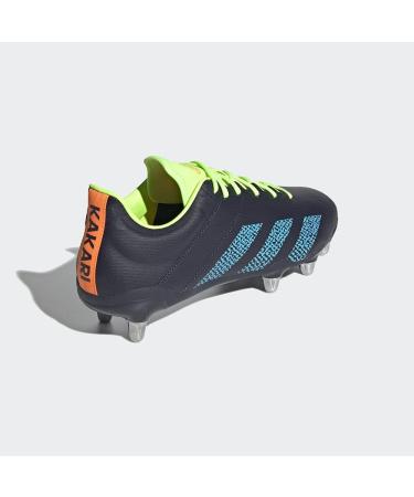 adidas Men's Kakari Rugby Shoe 14.5 - Ink/Signal Cyan/Signal Orange - Buy Online on GoSupps.com