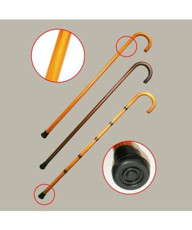 Wooden Walking Stick Solid Cane Wooden Walking Cane Crook Style & Walking Aid Traditional Style Walking Stick for Men and Women 36 Inch Height Durable (Color : C) - Buy Online on GoSupps.com