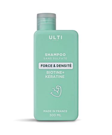 Ulti Paris Sulfate-free Shampoo 300ml - with Biotin and Keratin - Strength and density - Keratin Biotin hair shampoo made in France