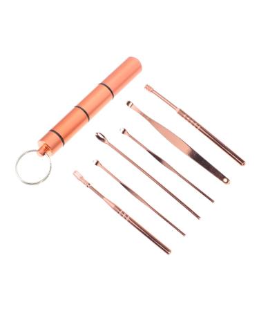 Beavorty 1 Set Ear-Picker Suit Metal Spatula Ear Cleaning Kit Cleaning Tools Earwax Spoons Kit Ear Cleaner Kit Stainless Portable Ear Wax Pickers Stainless Steel Ear Spoons LED Clearer