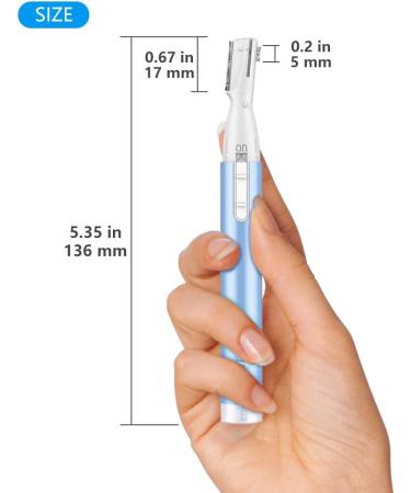 Eyebrow Trimmer - Precision Electric Razor for Women | Painless Facial Hair Remover | Battery-Operated & No Pulling Sensation - Buy Online on GoSupps.com