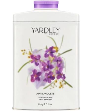 Yardley London April Violets Talc 2 Pack - Perfumed Talcum Powder for Women (2 x 200g) Fresh 200 g (Pack of 2) - Buy Online on GoSupps.com