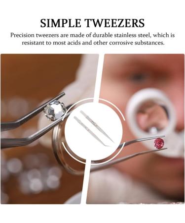 Frcolor 4-Piece Stainless Steel Precision Pink Tweezers Set for Jewelry Crafts & Multi-Use - Anti-Rust Tool - Buy Online on GoSupps.com