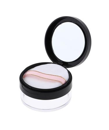 Generic 20g Empty Box Jar Loose Case with Sponge for Blush with Black 6.5 x 3.8cm