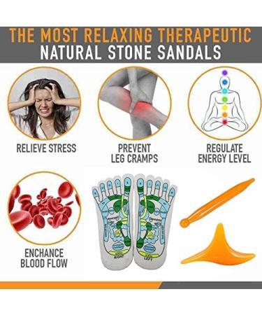 Acupressure Reflexology Socks with Massage Tools - Relieve Tired Feet | White Physiotherapy Socks - Buy Online on GoSupps.com
