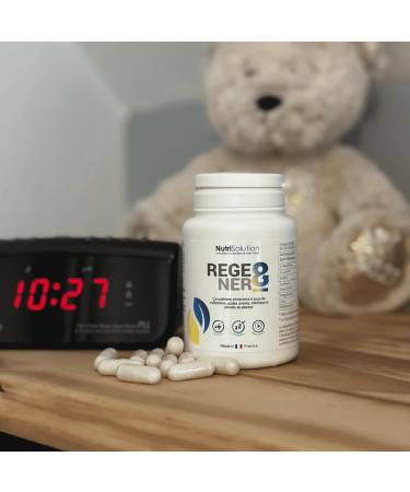 Nutrisolution - Regener8 - Compl ment Alimentaire Anti- ge pour Lutter contre le Stress et Favoriser Sommeil & Immunit - M latonine Acides Amin s Extraits de Plantes - Made in France - 90 g lules 1 - Buy Online on GoSupps.com