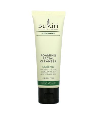 SUKIN Foaming Facial Cleanser - 1.69 fl oz | Gentle Cleanser for Fresh & Clear Skin - Buy Online on GoSupps.com