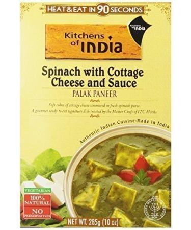 Kitchens of India Palak Paneer Spinach with Cottage Cheese and Sauce Mild 10 oz (285 g)