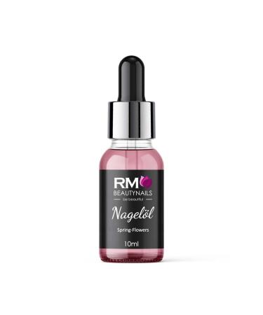 Nail Oil Nail Cuticle Oil with Pipette Nail Oil Care for Nails and Cuticles RM Beautynails 10ml (Spring-Flowers)