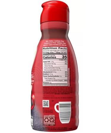 Coffee Mate Peppermint Mocha Liquid Coffee Creamer 32 fl oz Pack of 2 with Miras Trademark 2-in-1 Measuring Spoon - Buy Now! - Buy Online on GoSupps.com