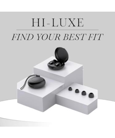 Buy Ear Plugs for Sleeping - Noise Cancelling 30db Silicone Earplugs for Travel Focus & Work - 4 Sizes Available - Black - Buy Online on GoSupps.com