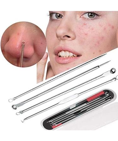 La Milee Blackhead Remover Extractor Tool Pimple Acne Extraction Kit for Nose Facial Pore Blemish Whitehead Popping Zit Removal Needle Professional Stainless Pimple Acne Blemish Removal Tools Set - Buy Online on GoSupps.com