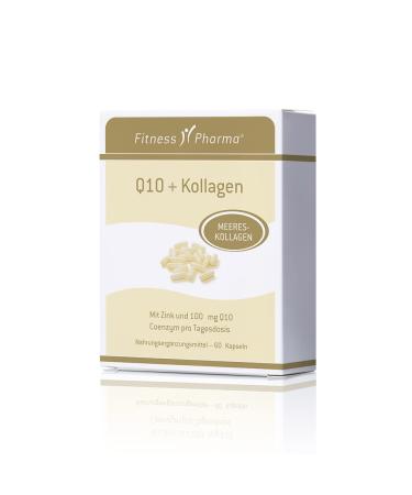 Fitness Pharma Collagen + Q10 |60 capsules |Collages + Q10 capsules |High-dose Q10 and collagen capsules |Strengthens the immune system |Strengthened skin hair and nails 1 piece (60s pack)