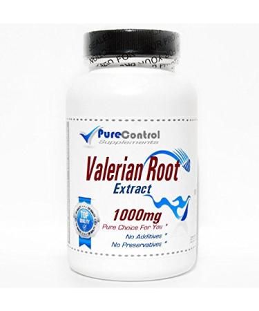 Valerian Root Extract 1000mg // 100 Capsules // Pure // by PureControl Supplements