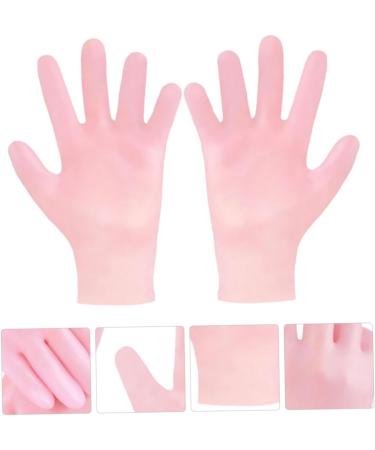 minkissy 1 Pair Beauty Protective Glove Exfoliating Hand Gloves Tropical Headdress LED Eyebrow Clip Moisturizing Gloves Women Dry Hand Gloves Sebs Pink Whitening Women's Dry Skin - Buy Online on GoSupps.com