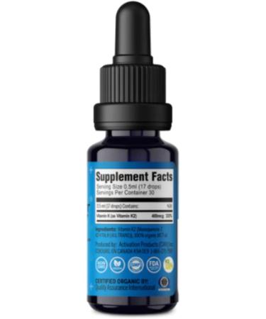 ACTIVATION Perfect K2 MK-7 Liquid Supplement | 15 ml | High Bioavailability for Enhanced Bone and Dental Health | Supports Efficient Calcium Absorption | Easy-to-Use Liquid Dropper - Buy Online on GoSupps.com