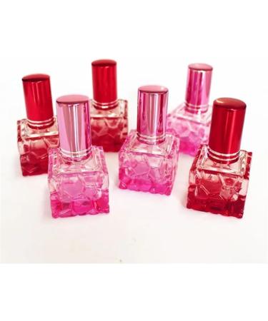 10pcs 10ml Pink Glass Perfume Bottles - Refillable Travel Makeup Containers | Portable Perfume Vials - Buy Online on GoSupps.com