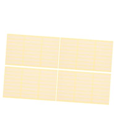 Healeved 4 Sheets Shear- Double-sided Adhesive Tape Tapes for Nail Transparent Tape Nail Displaying Tape Nail Display Stands Tape for Nails Carpet Tape Red Double Sided Nail Supplies