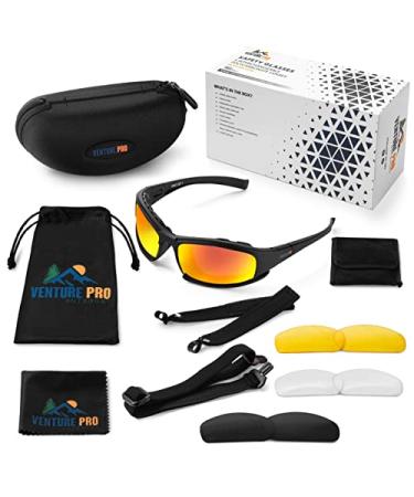 Safety Glasses Kit with Interchangeable Lenses-Anti Fog-Anti Scratch-UV Protection-Sport Shooting Hunting Eye Protection For Men and Women-Stylish Impact Resistant Z87 Eyewear for Work or Play